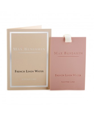 Card parfumat, French Linen, colectia Classic - MAX BENJAMIN